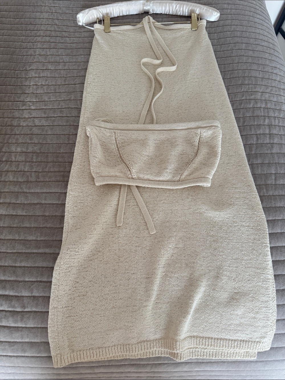 Cult Gaia Matching Knit Set - Midi Skirt & Tube Top - XS - Picture 2 of 2